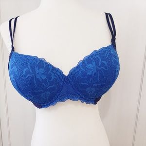 Sexy Blue Push-Up Bra- 36DD